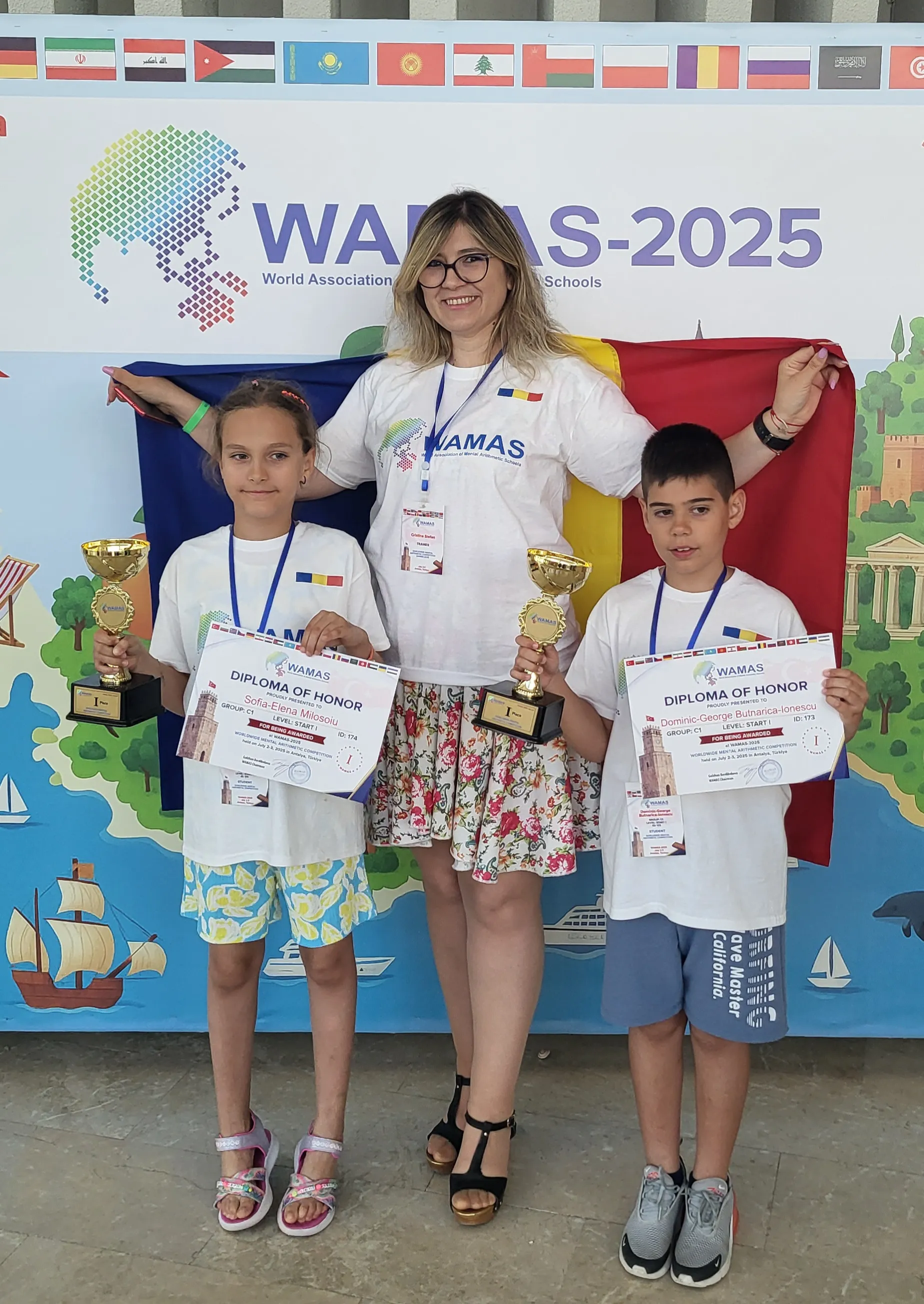 Moment de la concursul internațional